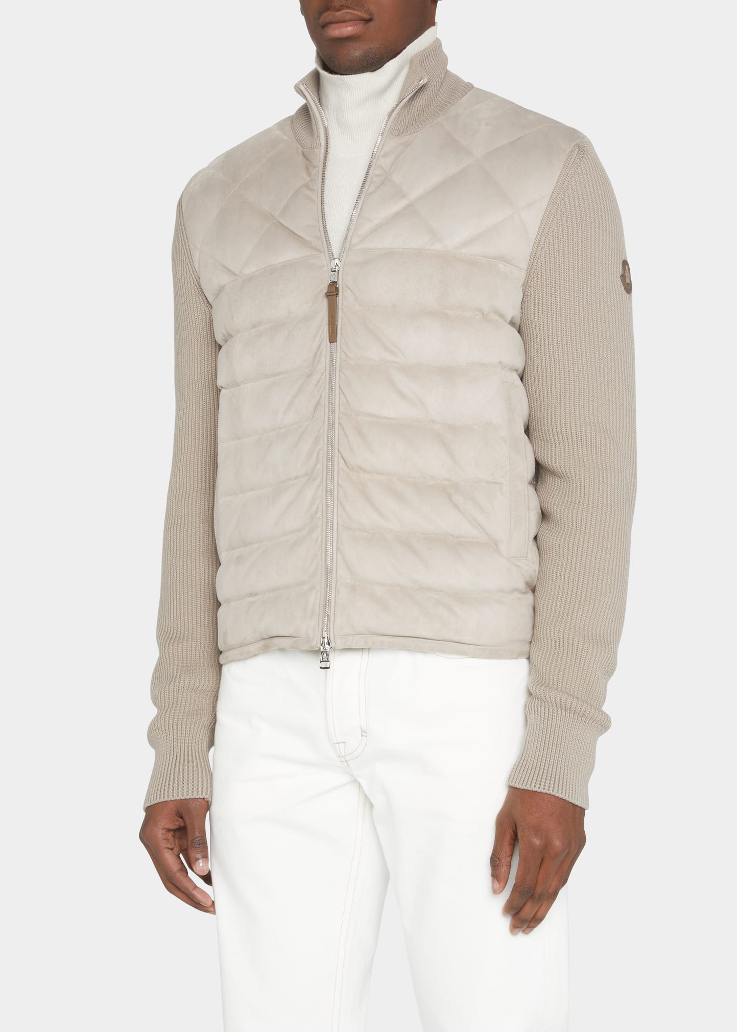 Moncler hybrid zip cardigan jacket