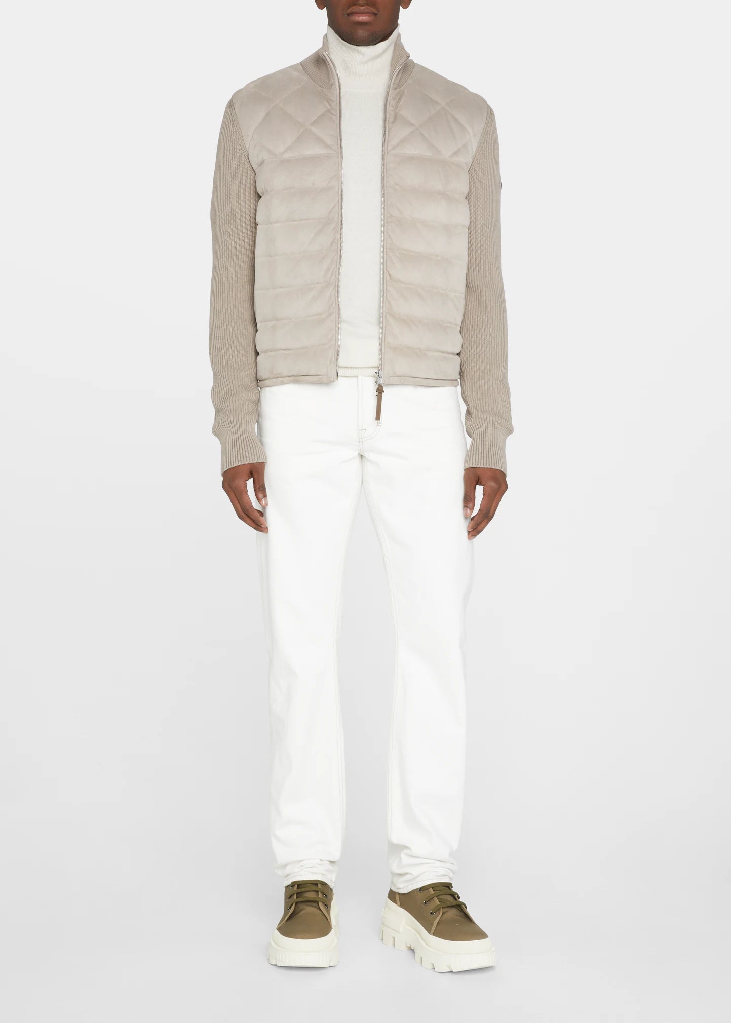 Moncler hybrid zip cardigan jacket