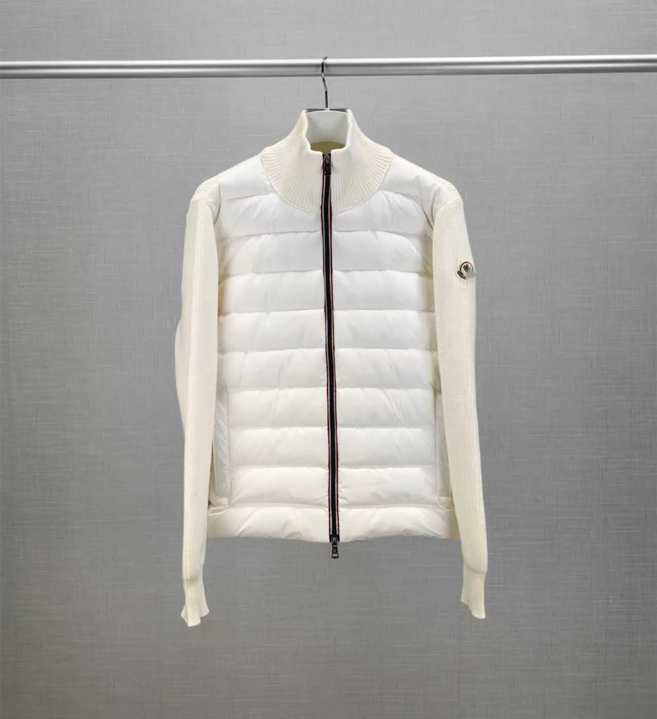 Moncler Men's Wool Knit Padded Jacket