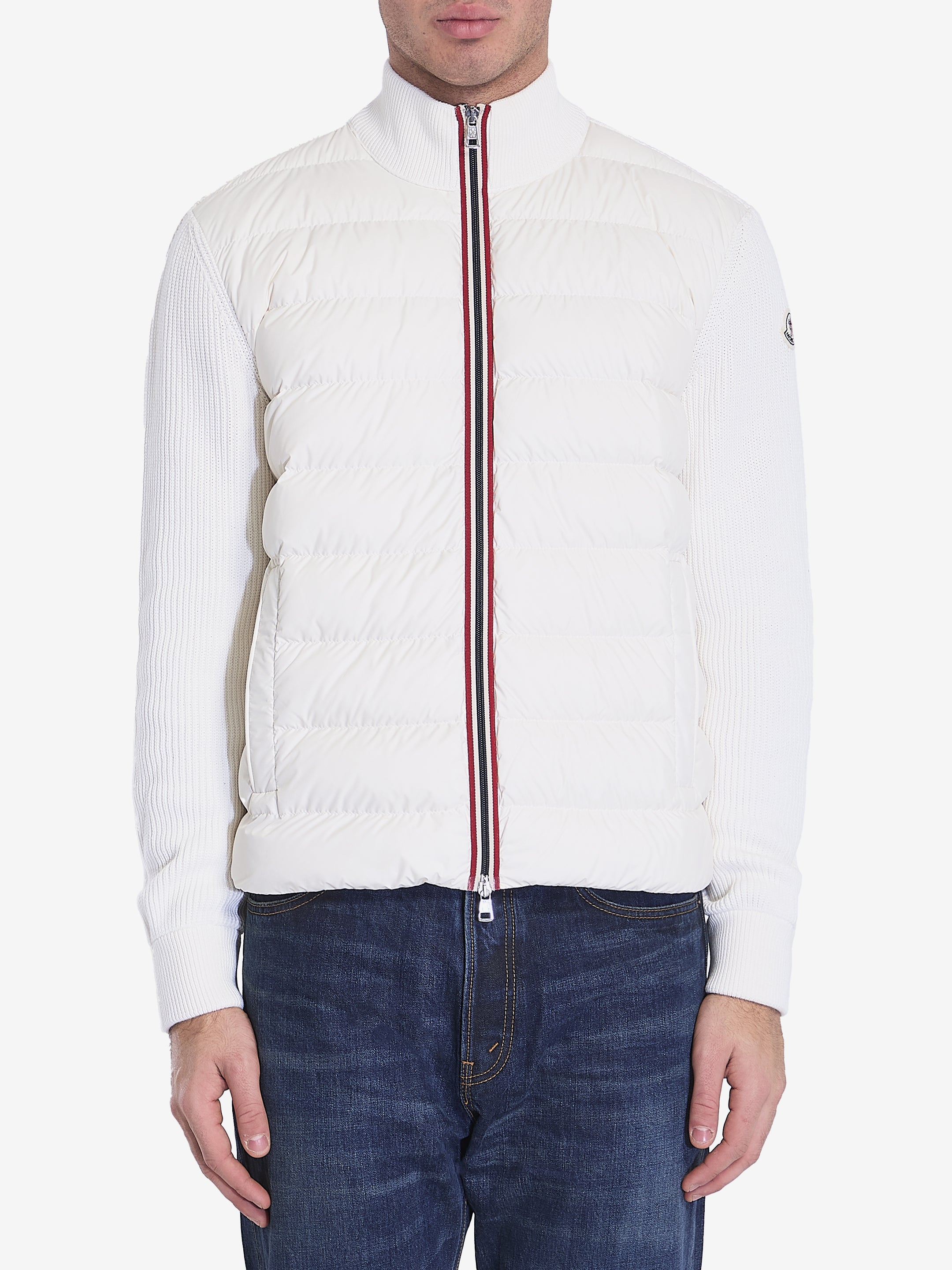 Moncler Men's Wool Knit Padded Jacket