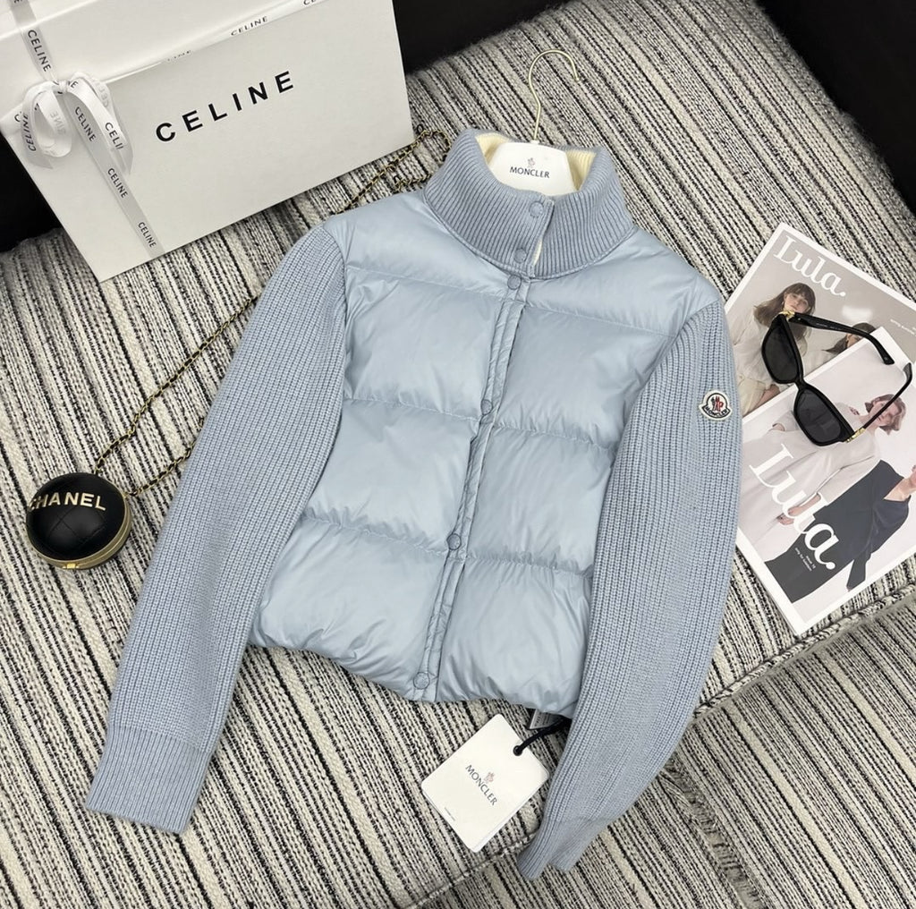 Moncler Wool Knit Padded Jacket