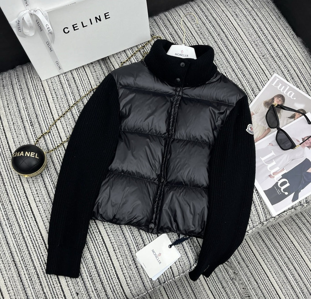 Moncler Wool Knit Padded Jacket