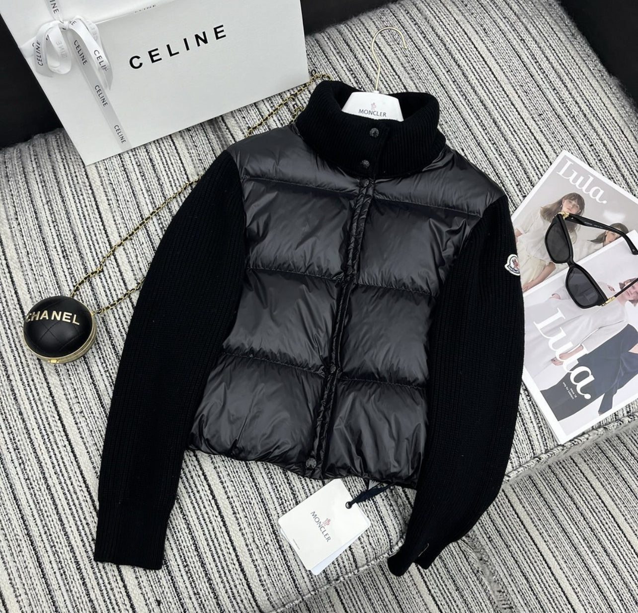 Moncler Wool Knit Padded Jacket