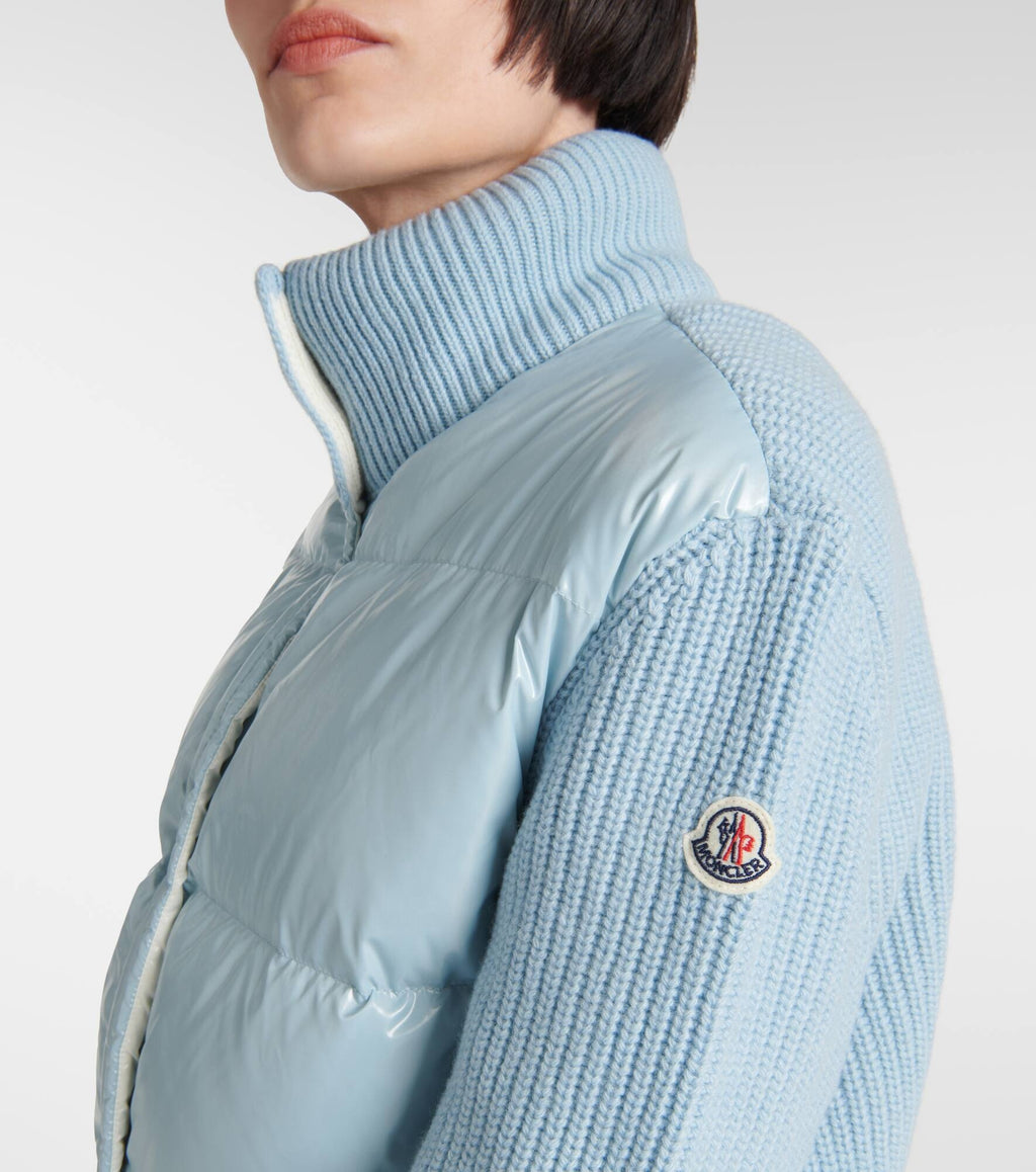Moncler Wool Knit Padded Jacket