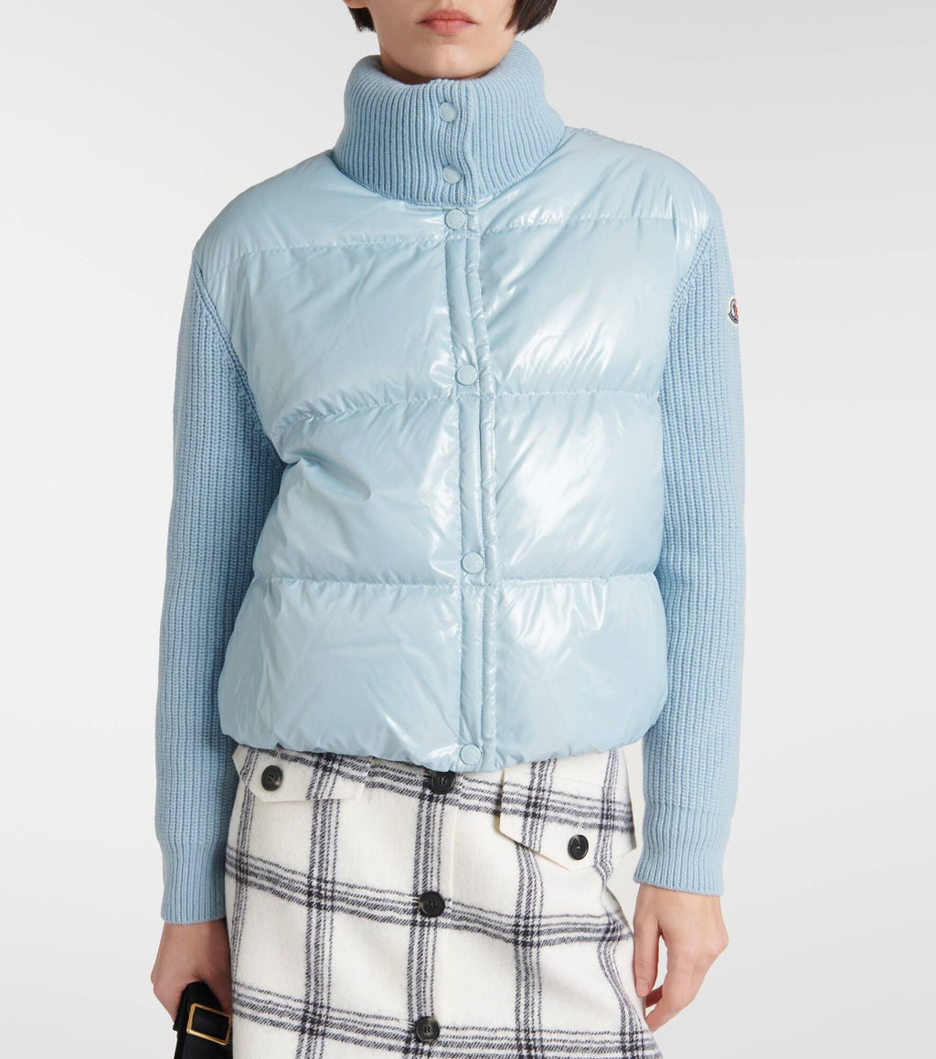 Moncler Wool Knit Padded Jacket