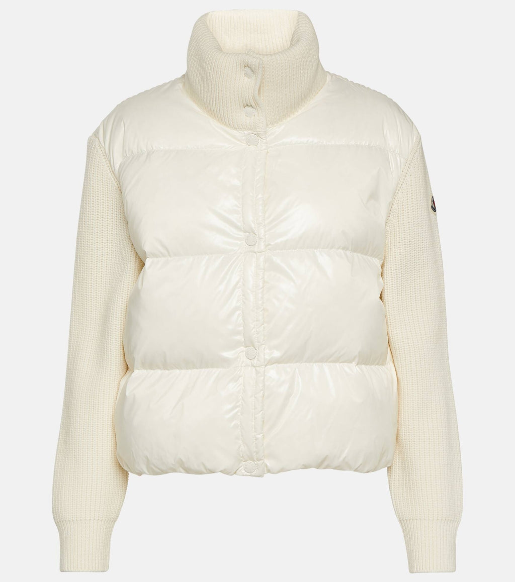 Moncler Wool Knit Padded Jacket