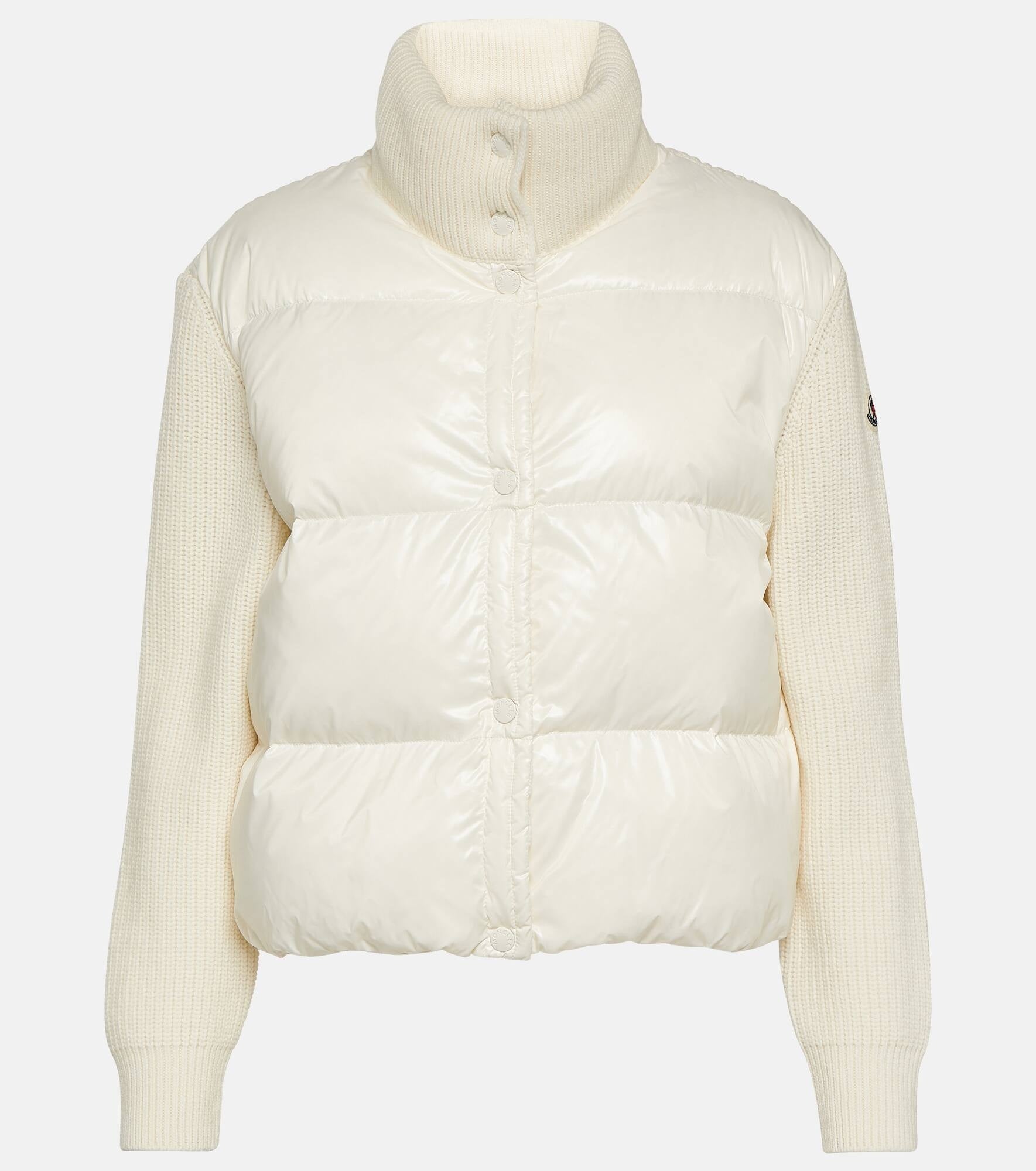 Moncler Wool Knit Padded Jacket