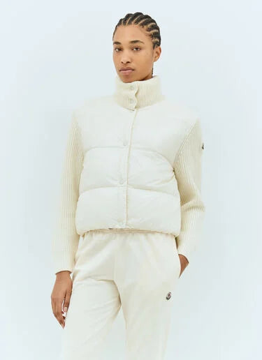 Moncler Wool Knit Padded Jacket