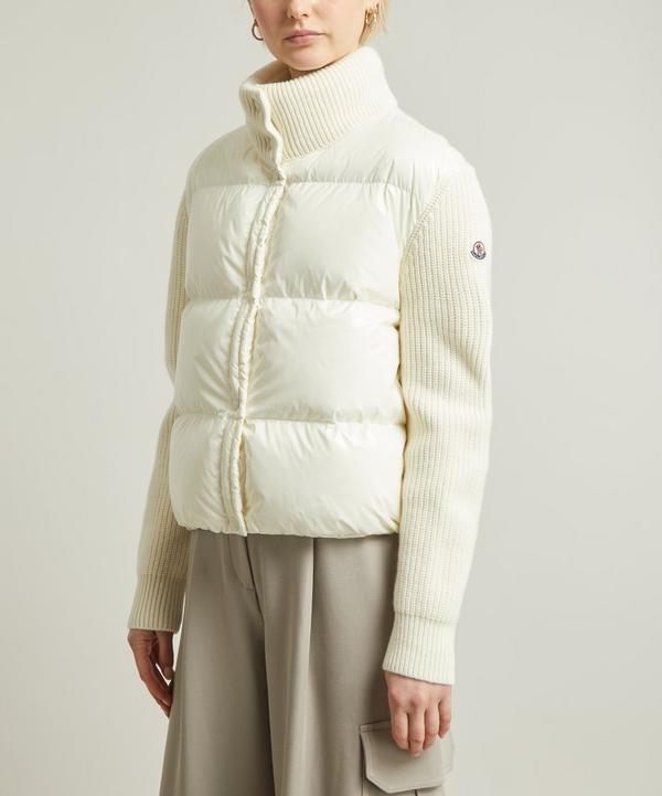 Moncler Wool Knit Padded Jacket