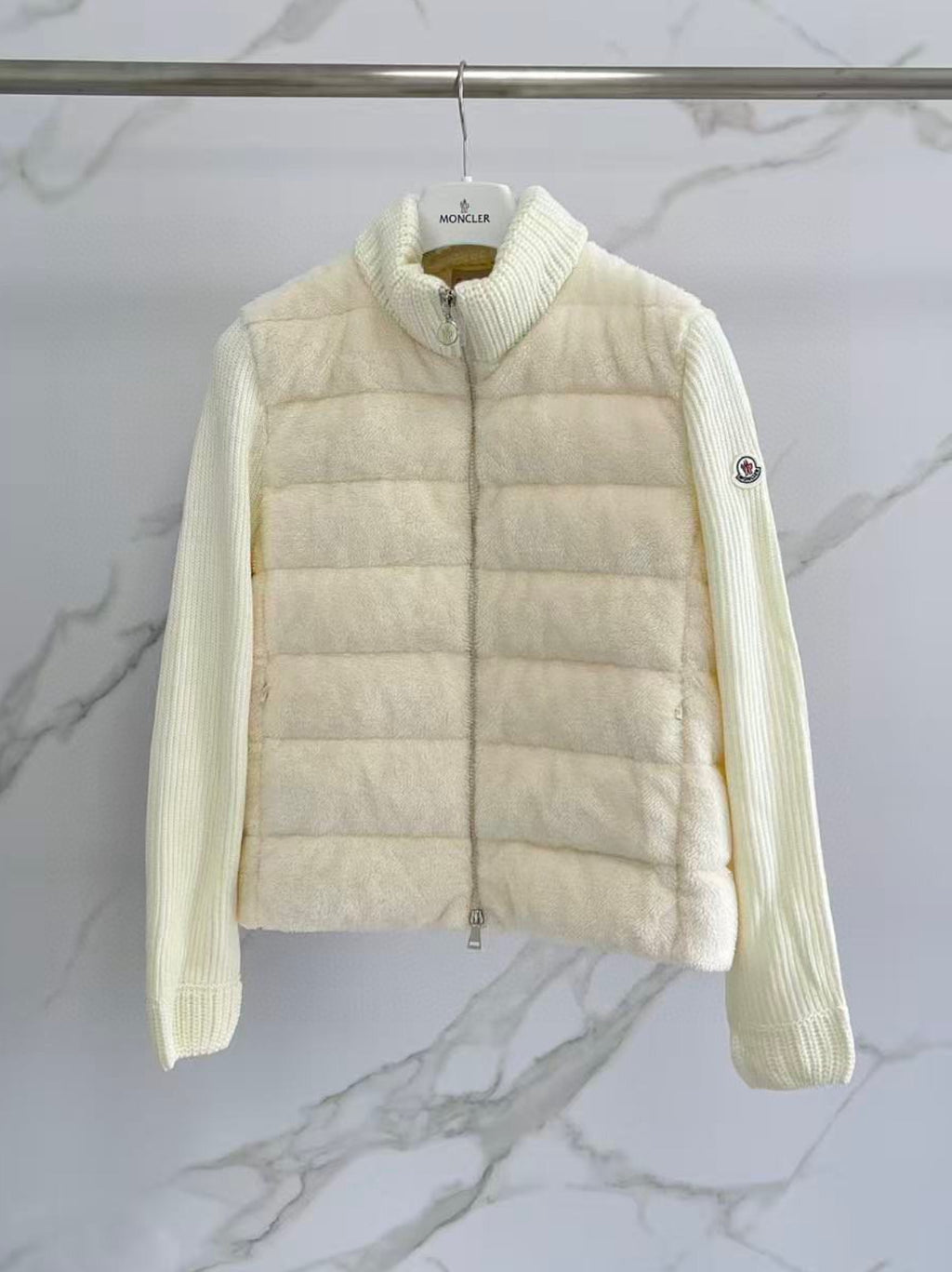 Moncler Wool Knit Teddy Jacket