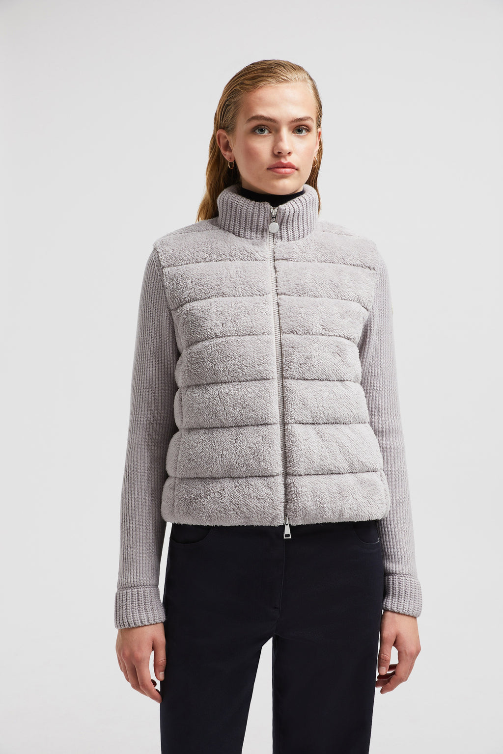Moncler Wool Knit Teddy Jacket