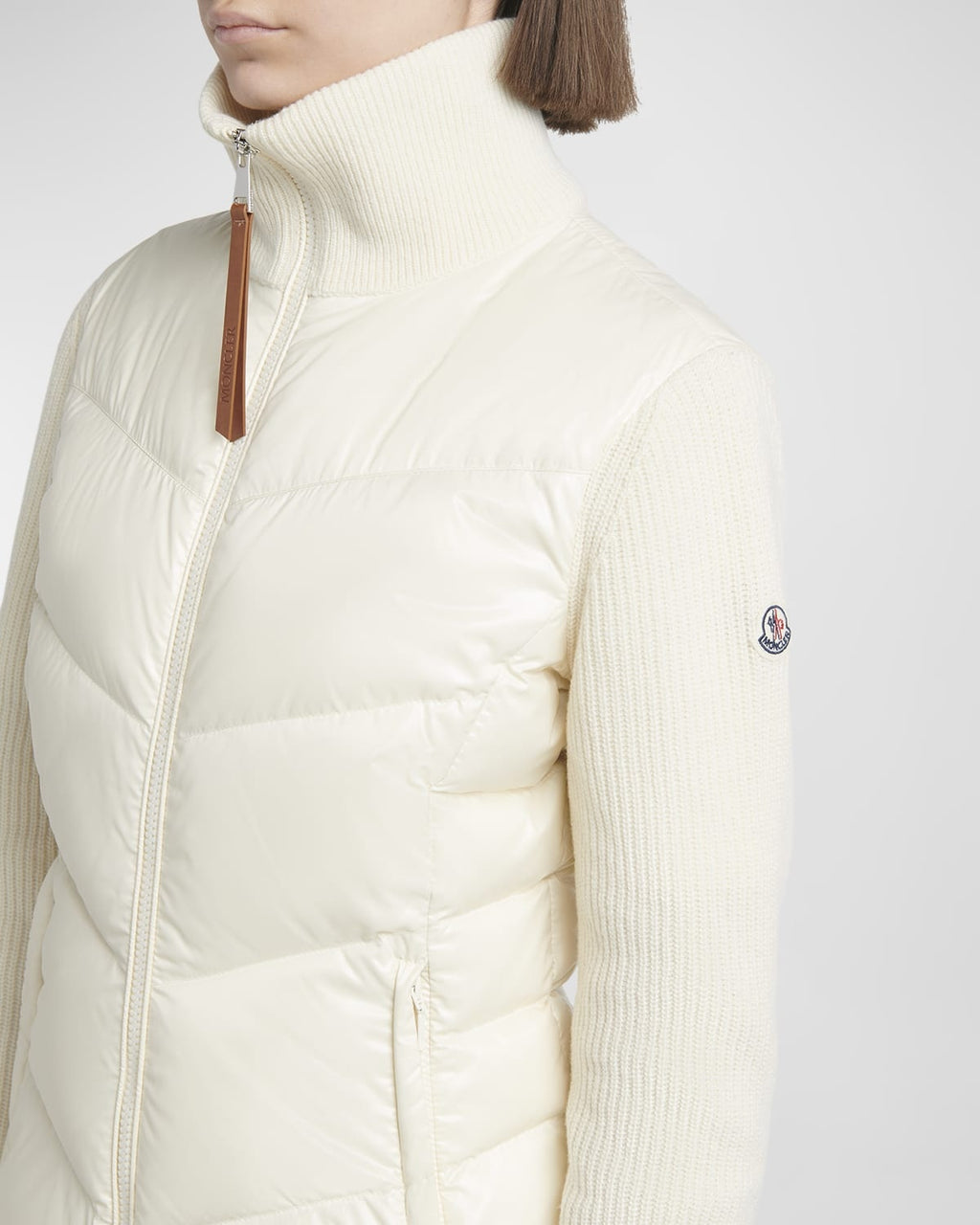 Moncler Wool Knit Padded Jacket