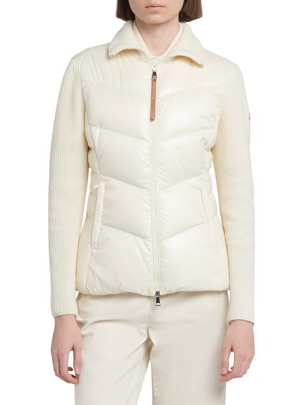Moncler Wool Knit Padded Jacket