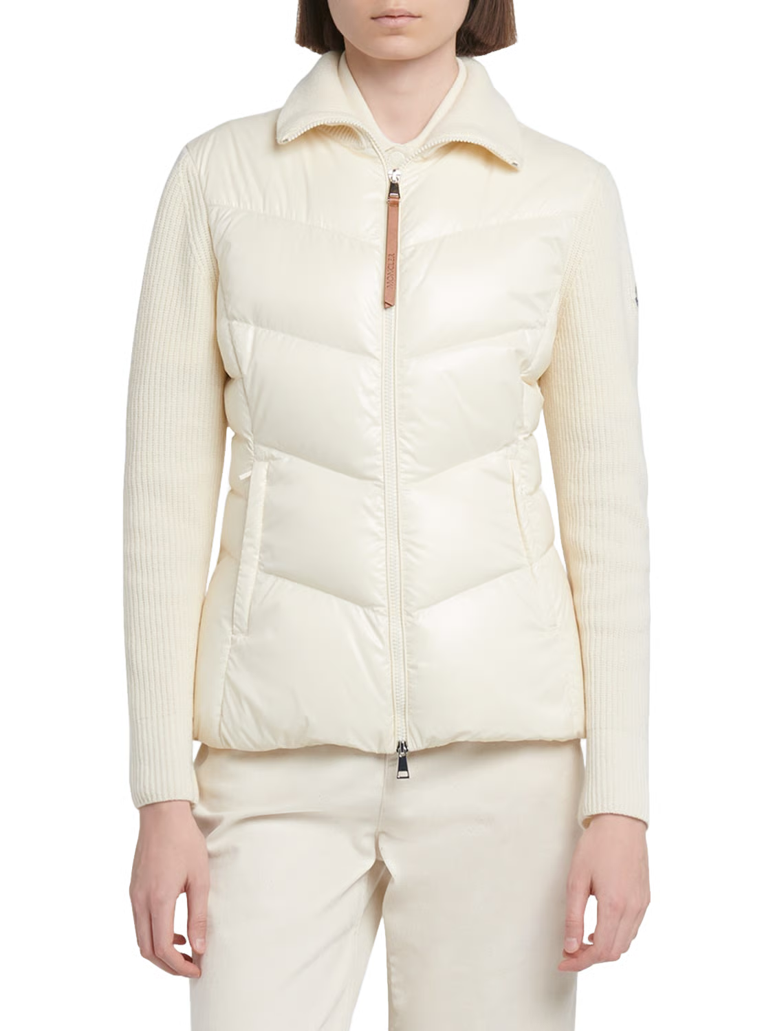 Moncler Wool Knit Padded Jacket