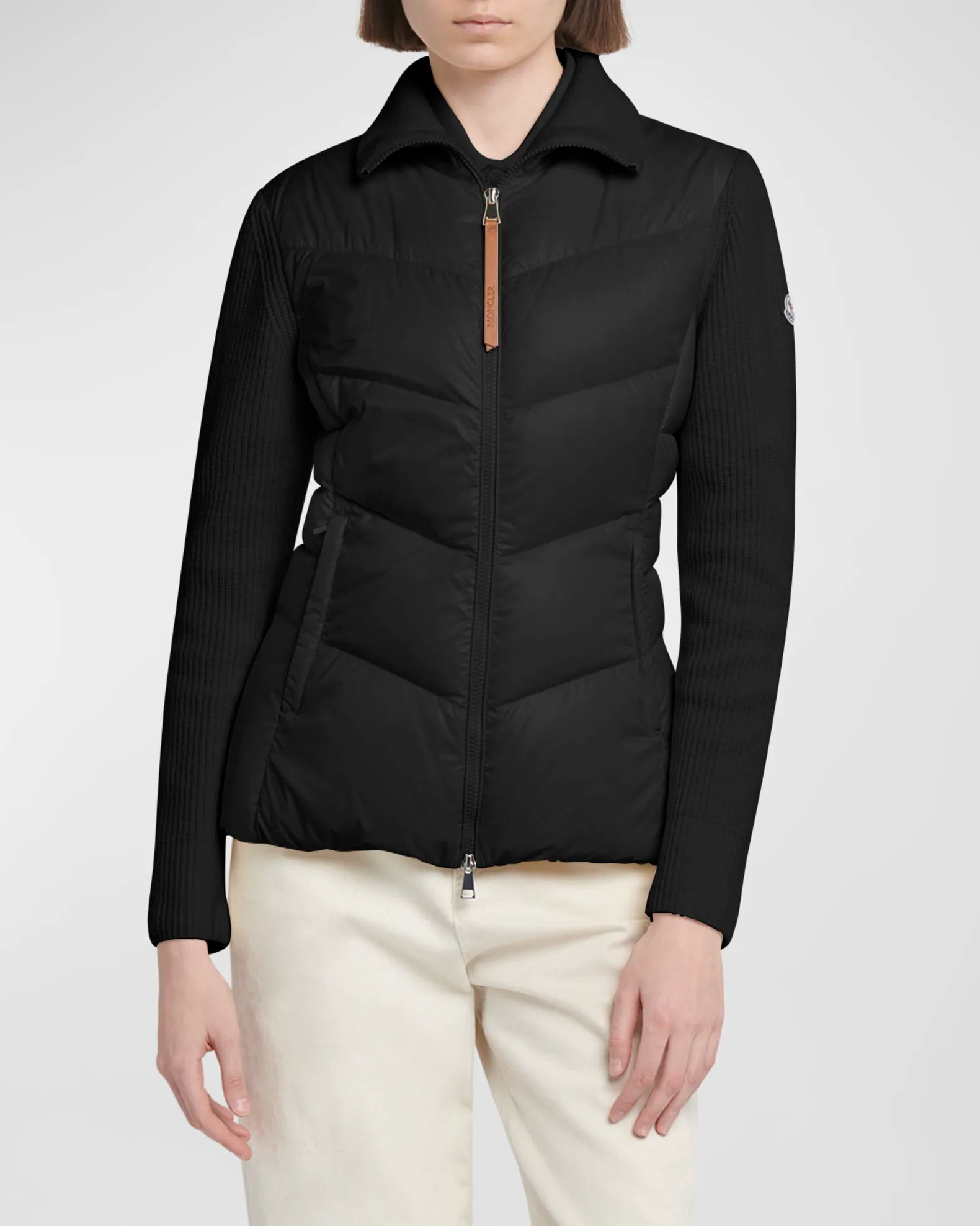 Moncler Wool Knit Padded Jacket