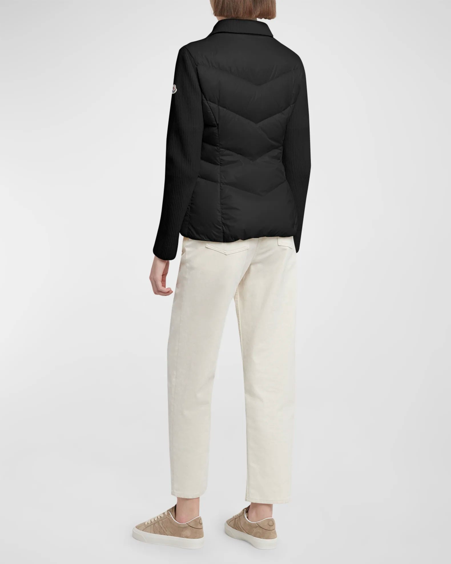 Moncler Wool Knit Padded Jacket