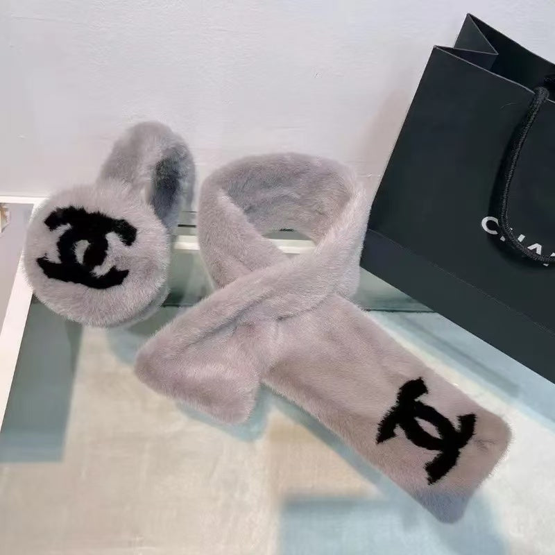 CHANEL Oversized CC Foldable Earmuffs