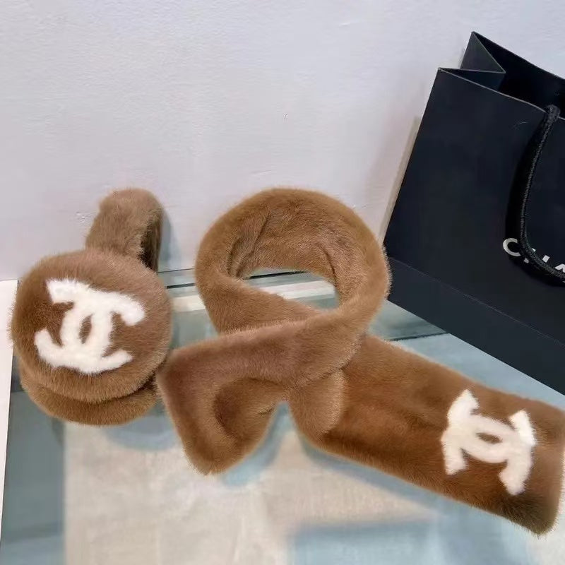 CHANEL Oversized CC Foldable Earmuffs