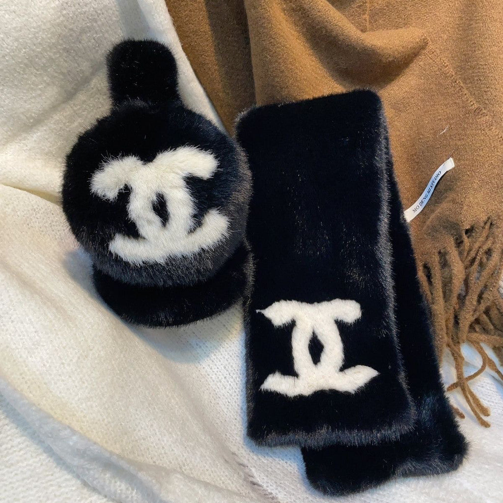 CHANEL Oversized CC Foldable Earmuffs